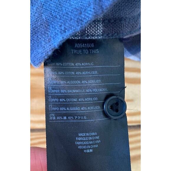 Volcom Check Button Up Shirt Size XS Men’s Blue - Picture 7 of 10